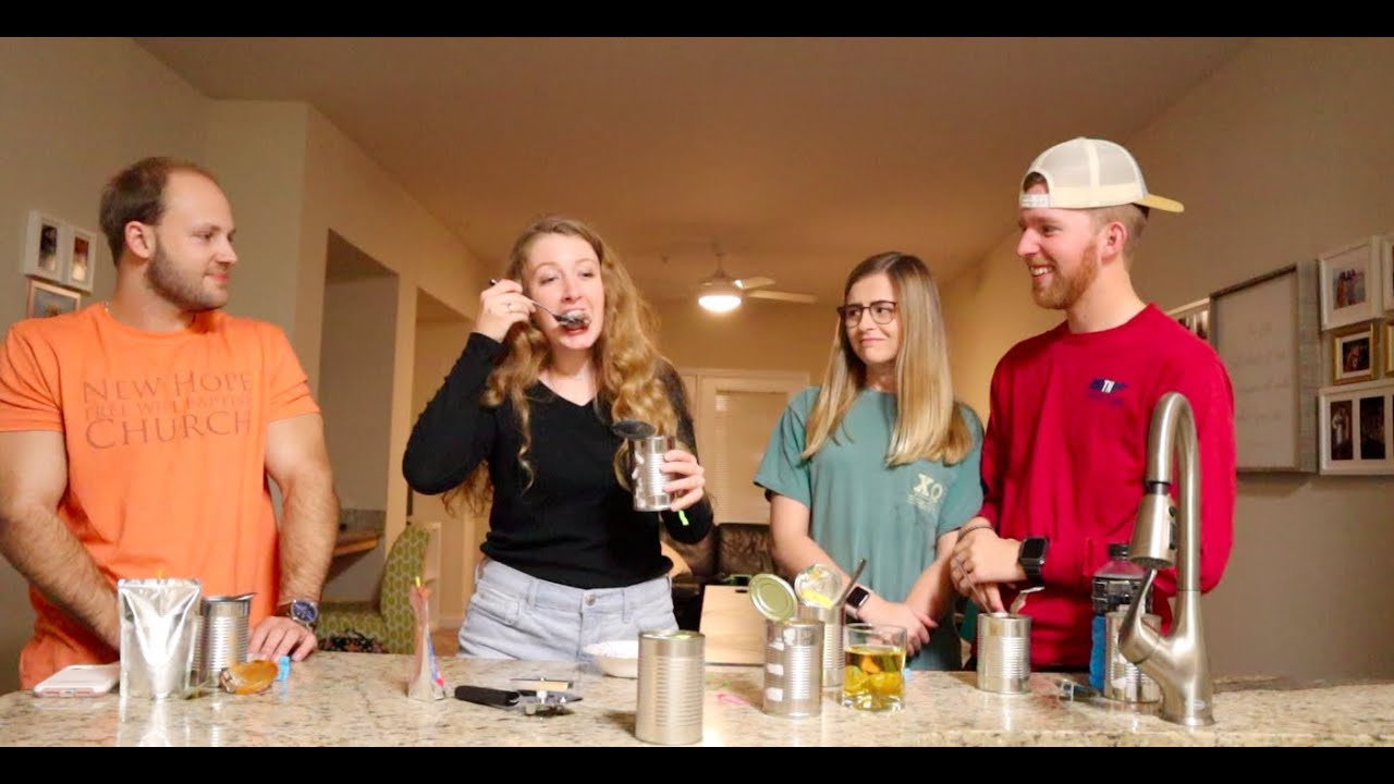 Canned Food Challenge Pt 2 YouTube