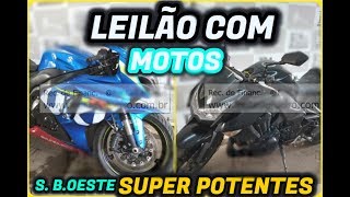 LEILÃO COM MOTOS SUPER POTENTES