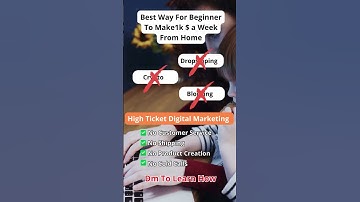 Best way for beginners to make $1k a week