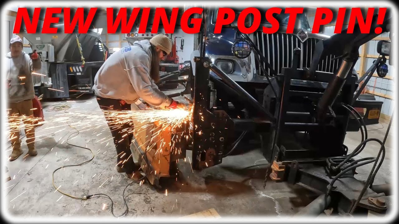 Installing A New Pin On Our Front Wing Post! - YouTube