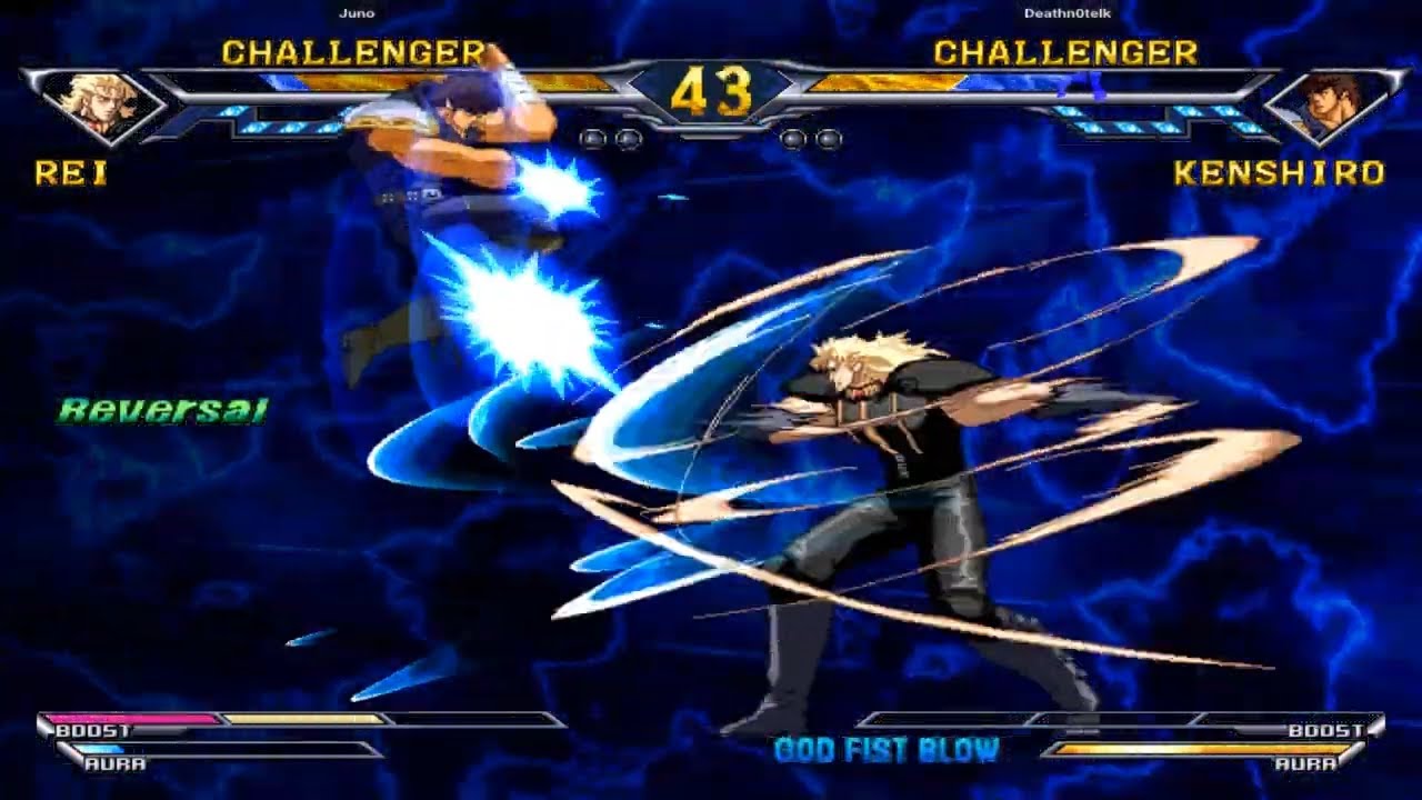 Fightcade 👊 Fist Of The North Star 👊🏾 Juno 🇺🇸 Vs Deathn0telk 🇺🇸