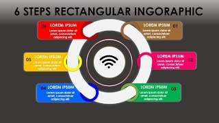 Interactive 6 Step RECTANGULAR Infographic🔥🔥🔥_Powerpoint Infographics Design Template in PowerPoint.