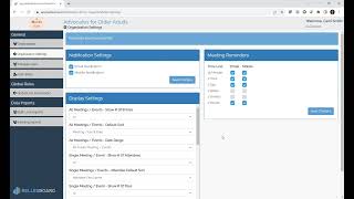 Org Admin Console - Organization Settings - BellesBoard 3.0