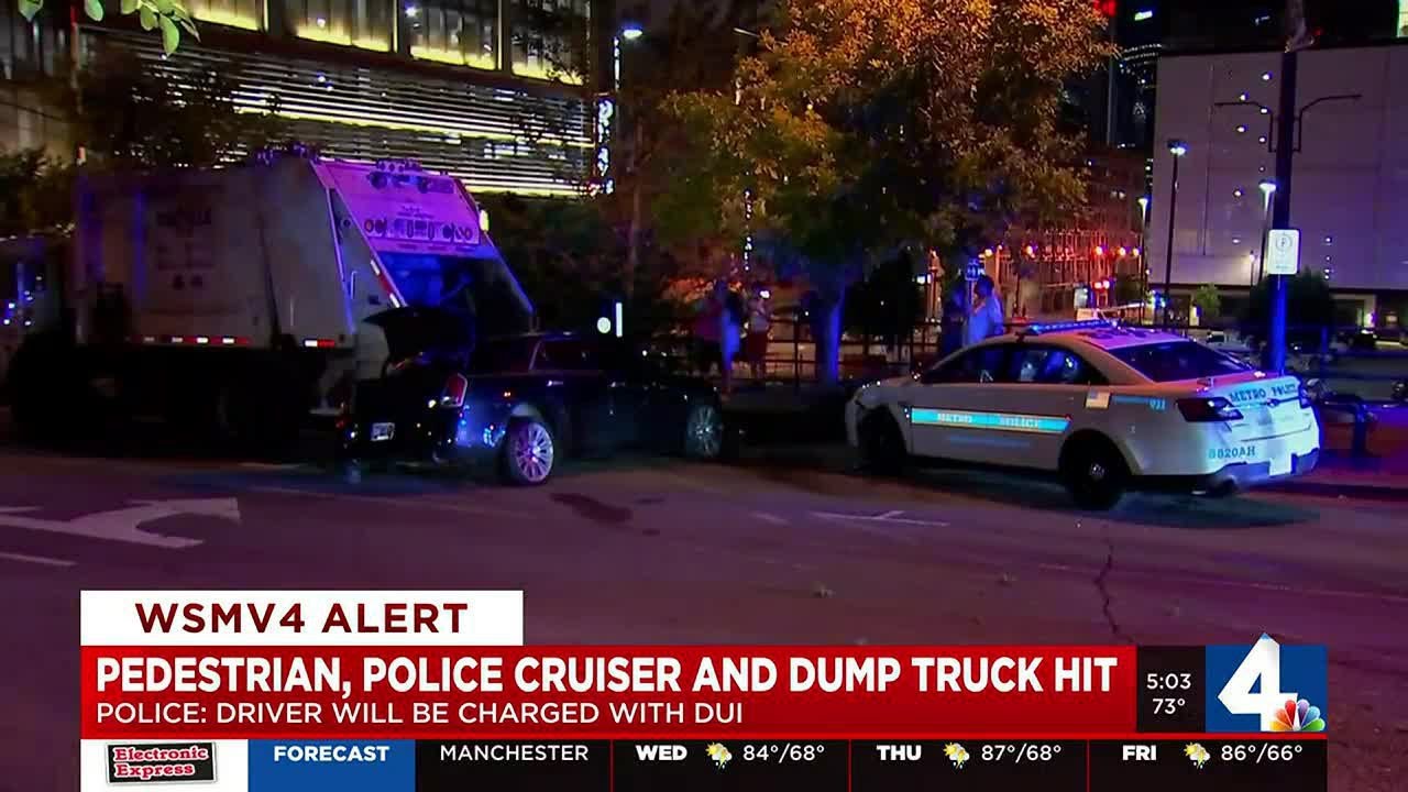 Pedestrian hit by suspected drunk driver - YouTube