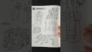 Transformers the Ark! Amazing Generation one artwork. Original character designs. G1 cartoon sketch
