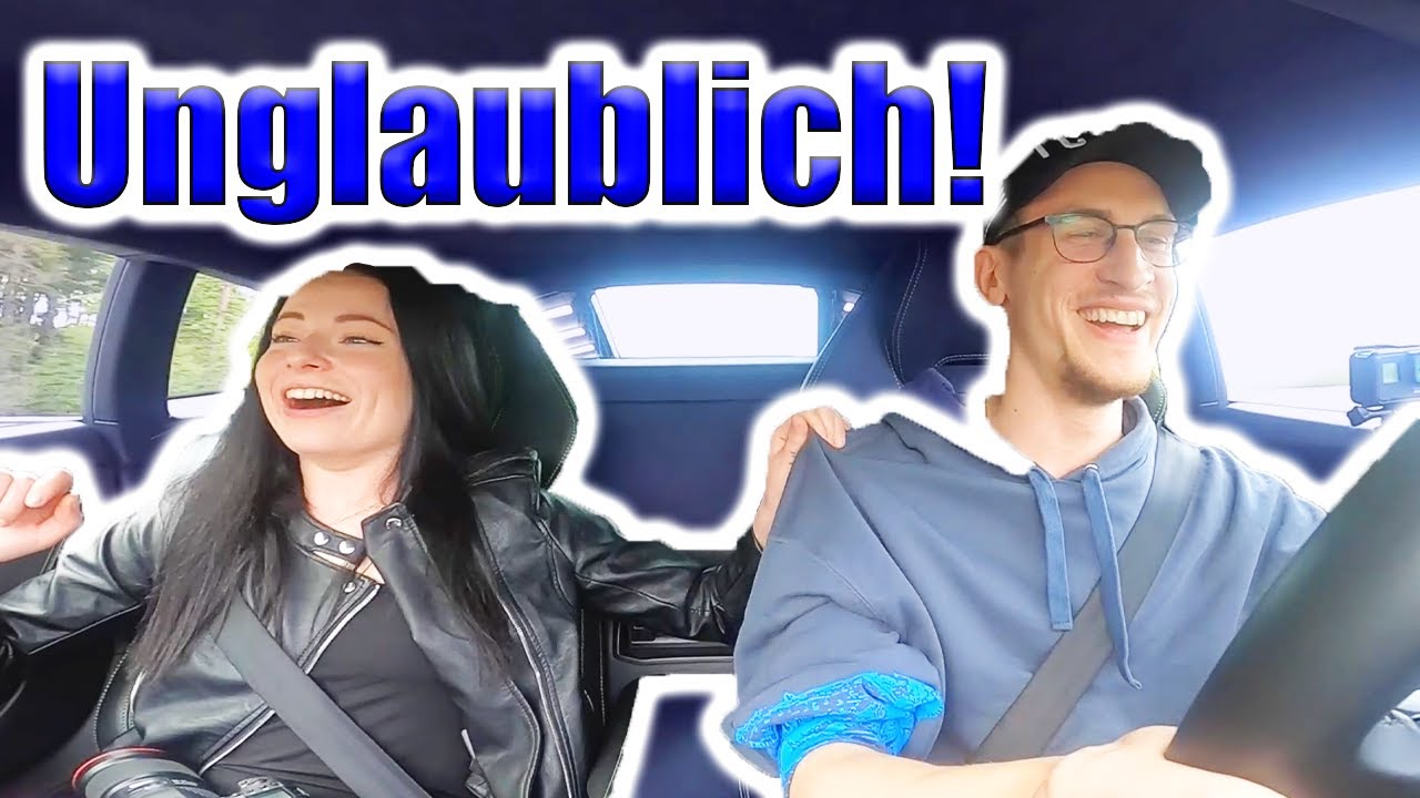 Mit dem Lamborghini Huracan auf der Autobahn!