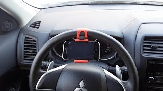 Крепление держатель телефона навигатора в машину на руль Mitsubishi ASX