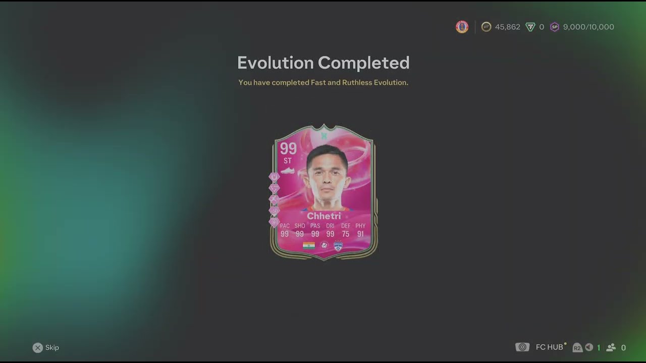 FC 25 - FUTTIES - Sunil Chhetri 99 Evolution