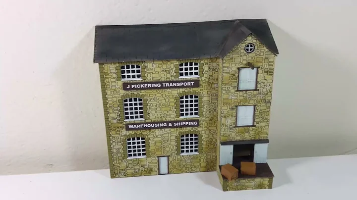 MMR Model Kits Warehouse, Mill or Industrial Building Kit For Model Railways OO Gauge