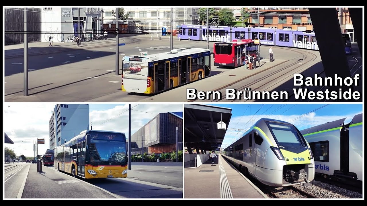 Knotenpunkt Bern Brünnen Westside Bahnhof