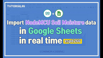 Import NodeMCU(esp8266) Soil Moisture CDS data in Google Sheets
