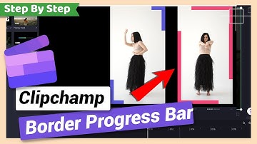 How to add Border Progress Bar to video | Clipchamp Tutorial