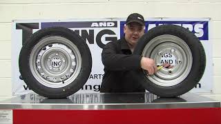how to measure a pcd on a 5 stud trailer wheel