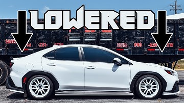 Coilovers FINALLY installed on my 2022 WRX... Looks so much better // #2022wrx