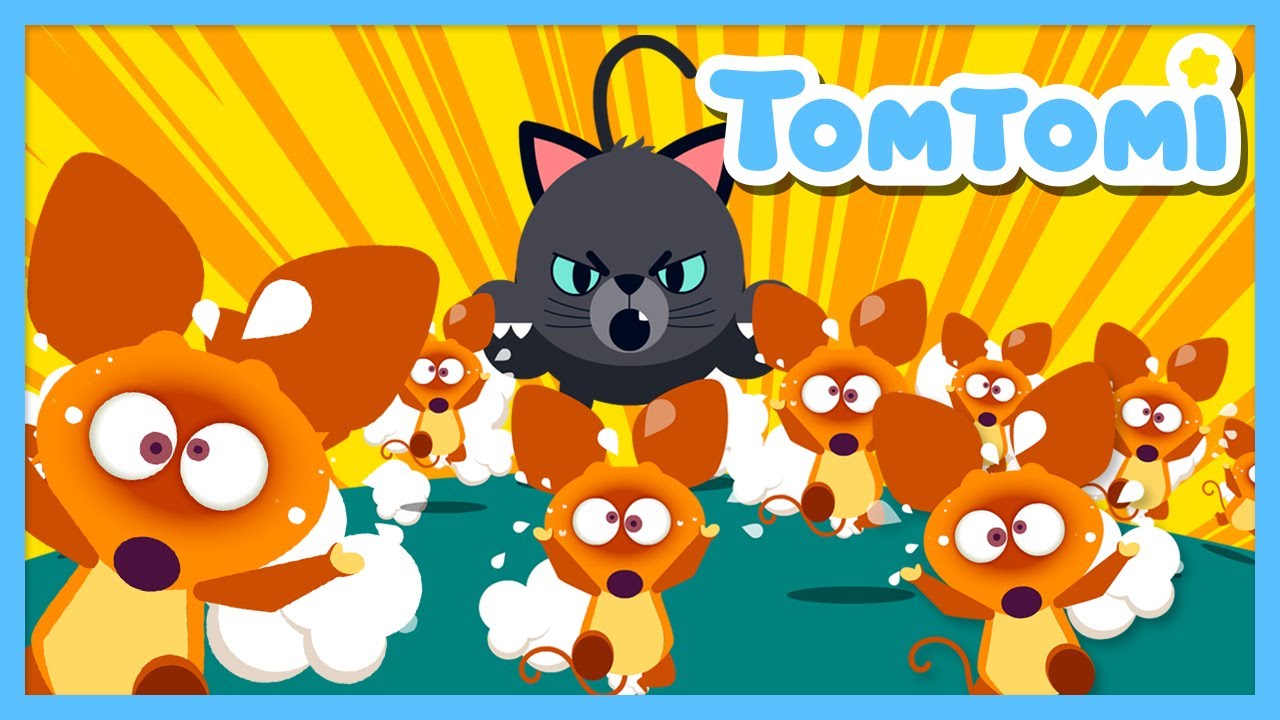 Los Cien Ratones🧀 | A Hundred Little Mice🐭 | Canciones Infantiles | TOMTOMI en español