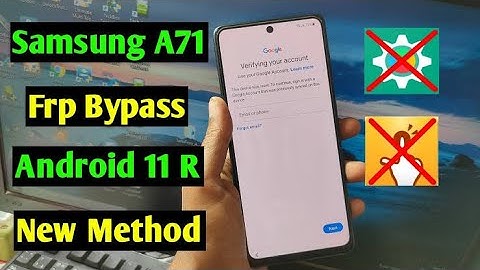 Samsung Galaxy A71 Frp Bypass/Reset Google Account Lock Android 10 Q | Samsung A71 Frp Unlock | 2021