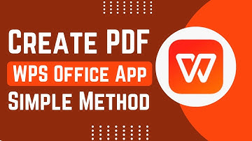 How To Create PDF On WPS Office App