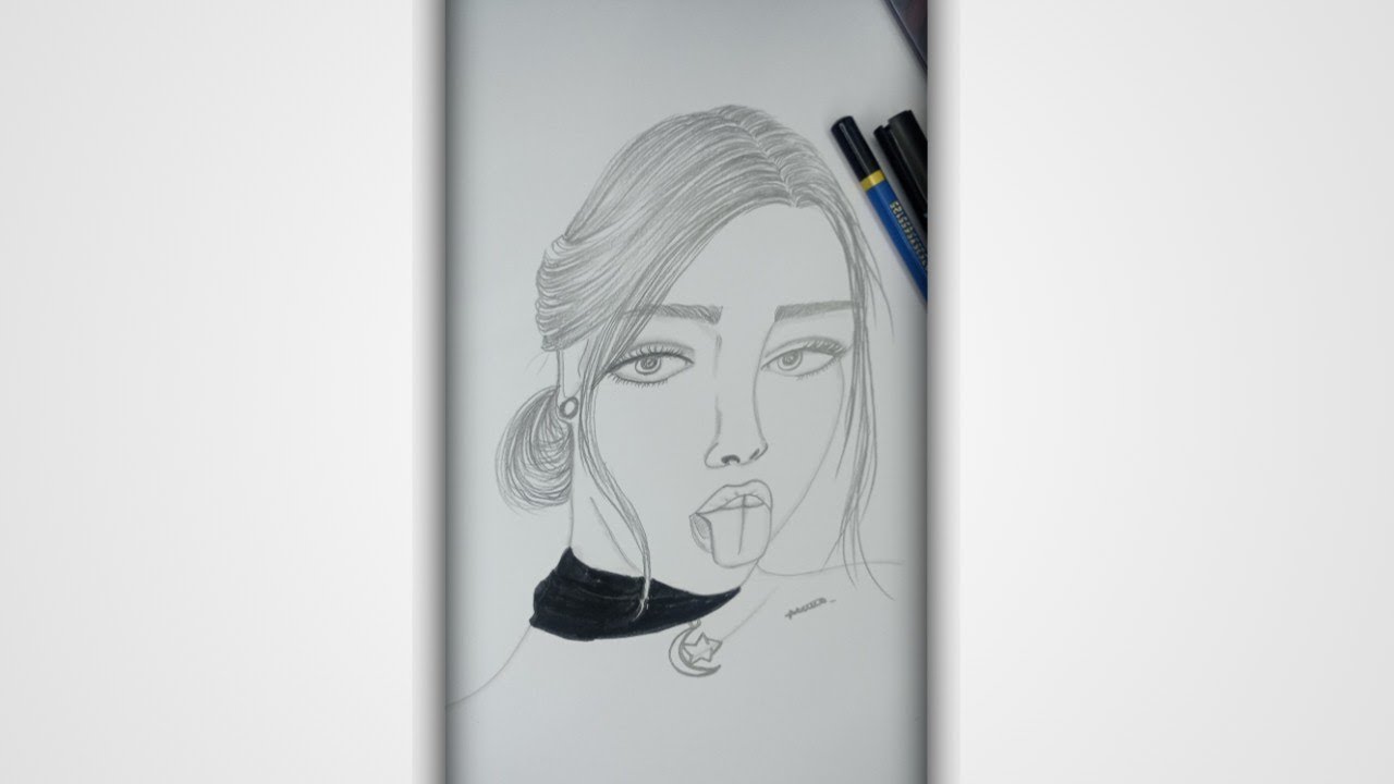 Girl sketch/how to draw a girl/cool girl drawing/girl drawing/sketch