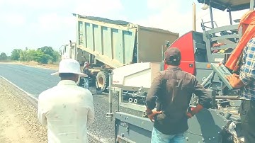 How to DBM Laying kese kre Dense bitumen Macadam Sensor Paver