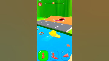 Shape shifting Funny Race Gameplay new hyper casual games #shorts #shortsvideo #shapeshifting