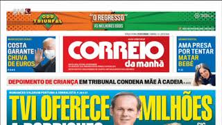 Capas e Títulos dos jornais de hoje, terça-feira,  21 de Julho