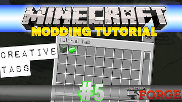 Minecraft Modding Tutorial (1.8.9) #5 - CREATIVE TABS | Minecraft Forge Tutorial deutsch