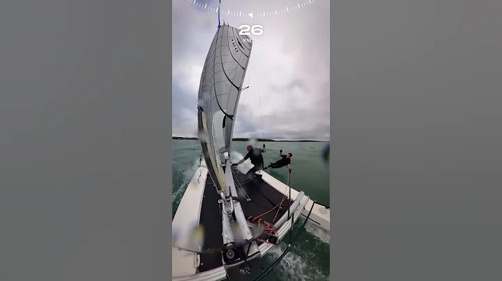 Sailing a Hurricane 5.9SX catamaran in high winds and near man overboard!!  #sailing