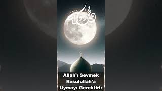 Allahı Sevmek Resûlullaha Uymayı Gerektirir