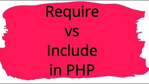 Difference between require and include | #phptutorial #php