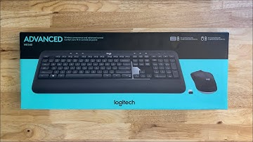 Logitech - MK540 Full-size Advanced Wireless Scissor Keyboard and Mouse Bundle - Black Unboxing