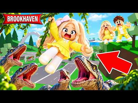 We Built a DINOSAUR PARK for Our DAUGHTER in Brookhaven RP! 🏡