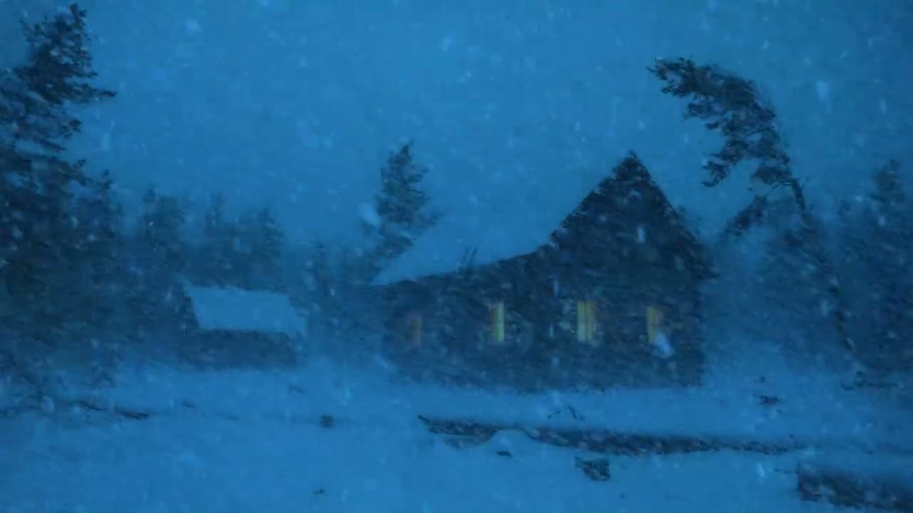 The ultimate freezing snowstorm sounds while sleeping┇Howling wind & heavy snow┇Windy night┇Relax
