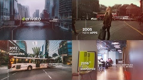 Parallax Timeline | After Effects Template | Video Displays