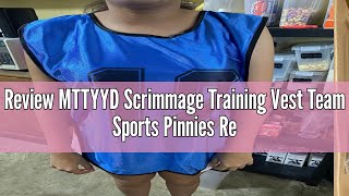Review MTTYYD Scrimmage Training Vest Team Sports Pinnies Reversible Numbered Soccer Team Pennies Ki