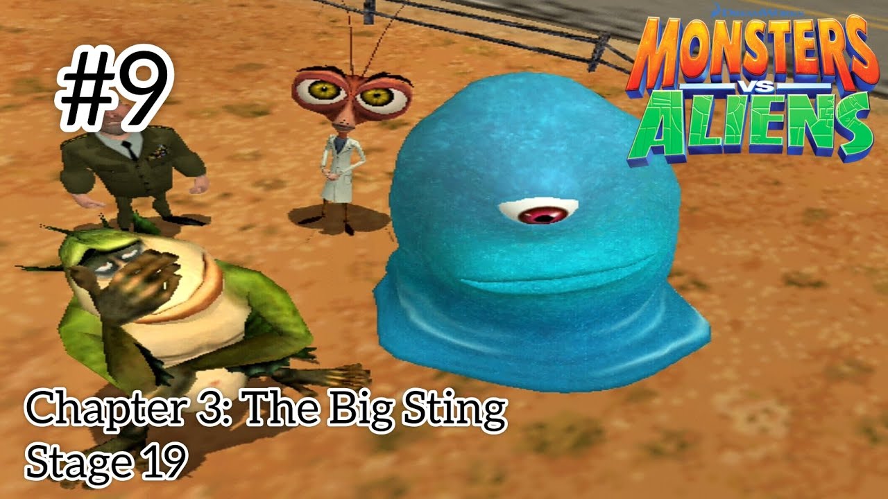 Monsters vs. Aliens (PS2) | Chapter 3: The Big Sting, Stage 19