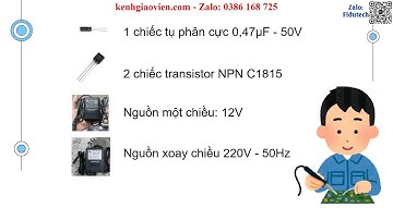 Giáo án PowerPoint Bài 17 Thực hành Mạch phát hiện dòng điện ... | GA điện tử Công nghệ 12 Kết nối