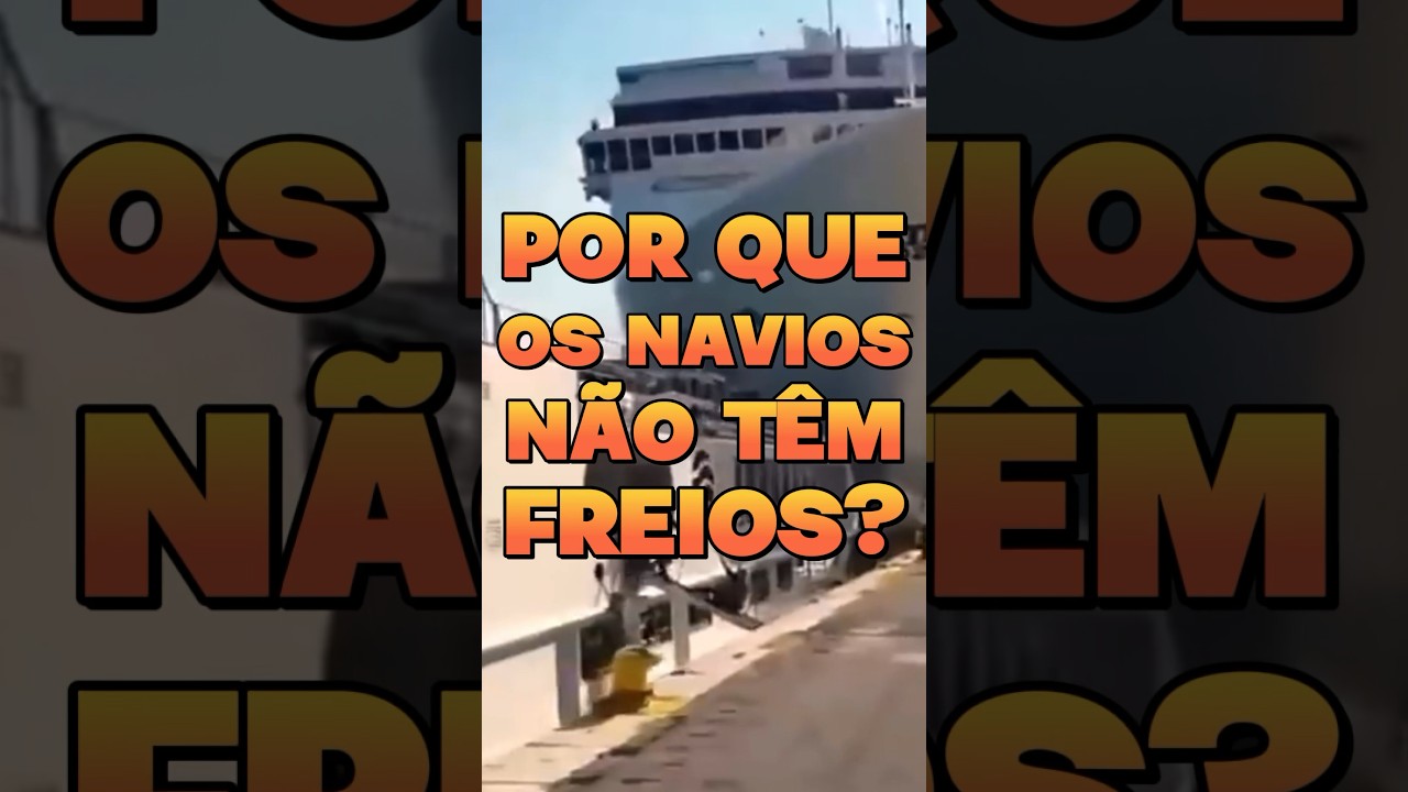 NAVIOS TÊM FREIOS?! 😱🚢 #shipping #curiosidades #navio