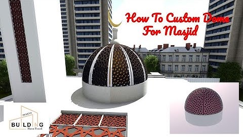 How To Custom Dome For a Masjid in ArchiCad (تصميم ارشيكاد)