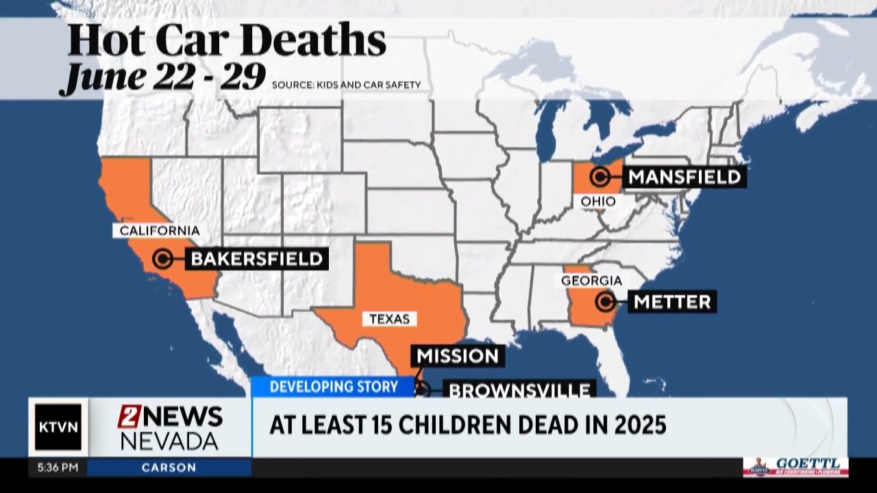 At least 15 children dead in hot cars in 2025 - YouTube
