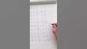 La table de 8 facilement