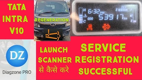 Tata intra v10 Regeneration by #launchcarscanner #bs6 #tatamotors #sootmass