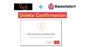 Sweet-Alert Delete Confirmation in Laravel | Laravel Blog Project Tutorial for Beginners