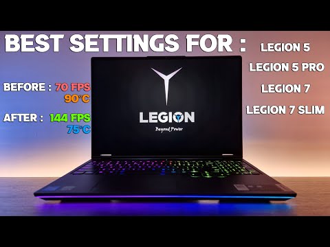 Lenovo LEGION Gaming Laptops Best Settings // Gain More FPS in 4 mins.