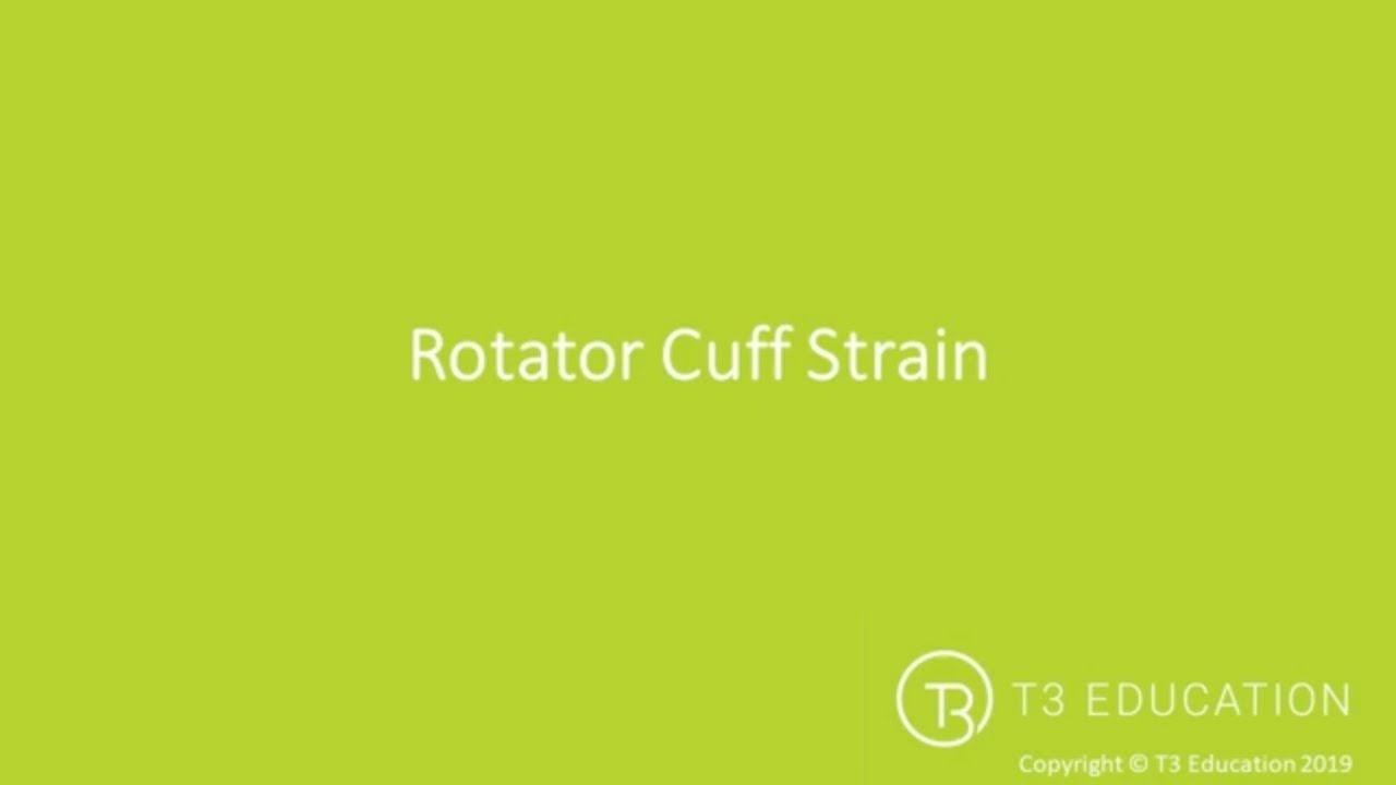 Kinesiology Taping Rotator Cuff Strain YouTube