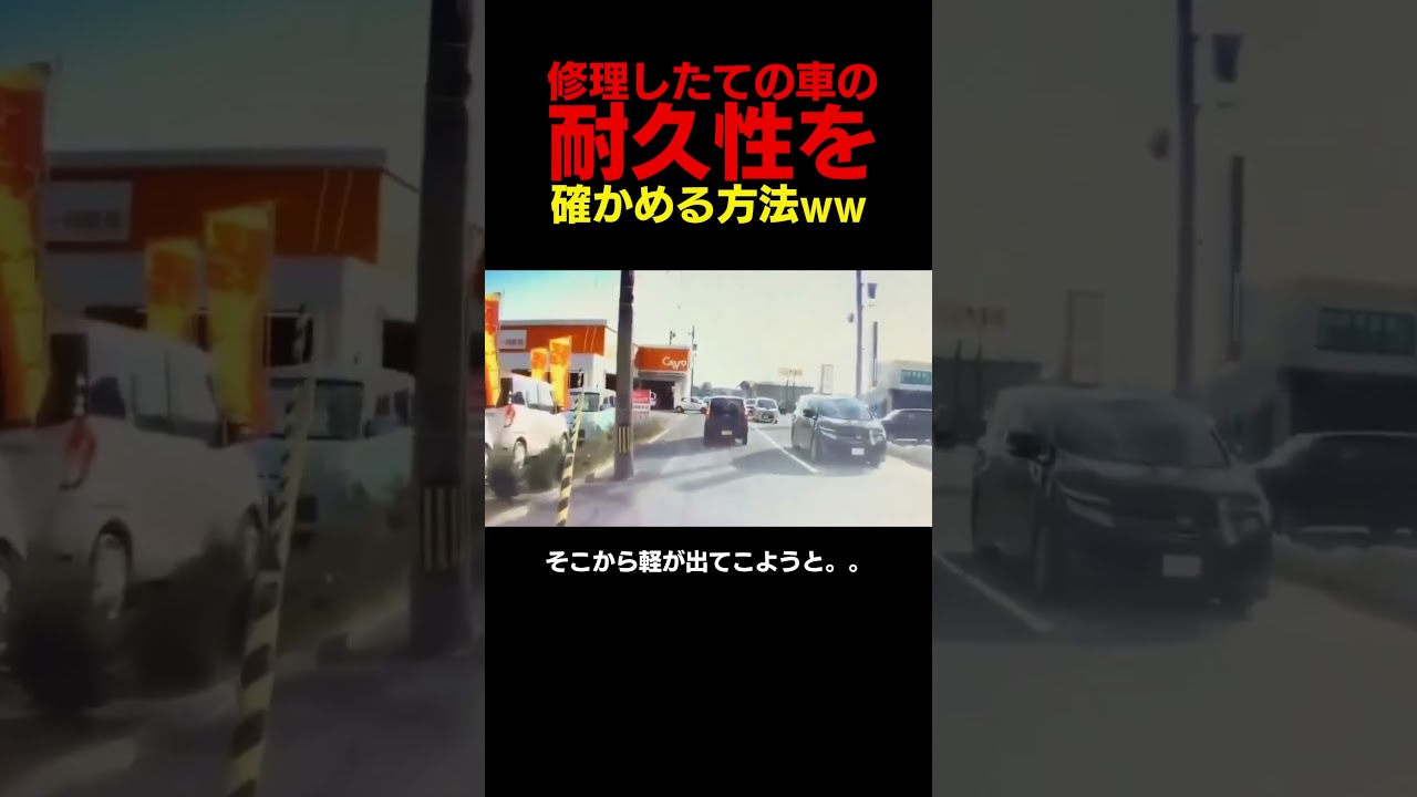 【女性】修理したてであろう車が😭#shortvideo #youtubeshorts #shorts