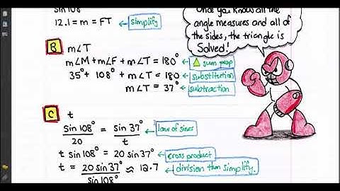 8.5 Law of Sines and Cosines - Handwritten Notes