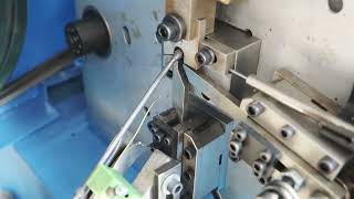Small eyelet hook making machine #machine #wirebendingmachine #factory