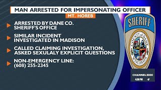Man arrested for impersonating officer