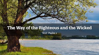 The Way of the Righteous and the Wicked