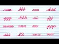 How to write cursive writing  cursive handwriting practice  cursive letters a to z  i write